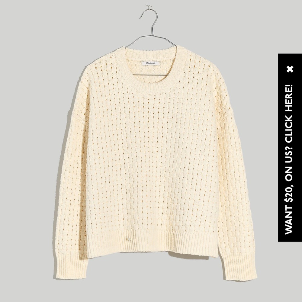Madewell Basketweave Stitch Sweater